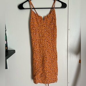 Orange floral sundress
